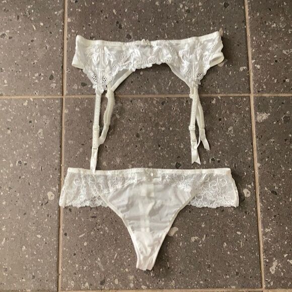 Chanteuse Garter & thong bride Victorian style sz- 2xL - Picture 1 of 7